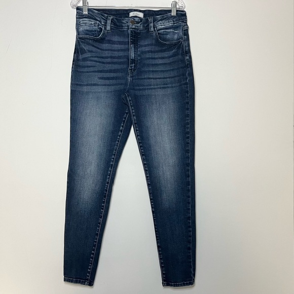 KanCan Denim - KanCan Signature High Rise Skinny Dark Wash Denim Jeans Women's Sz 32 Stretchy